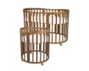 Waldin Babybett OWAL aus Holz 7in1 mit Matratze, mitwachsend Bild 4