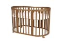 Waldin Babybett OWAL aus Holz 7in1 mit Matratze, mitwachsend Bild 5
