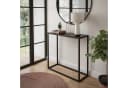 Lookway Konsolentisch MODERN GLASS Glasplatte Metallgestell Bild 1