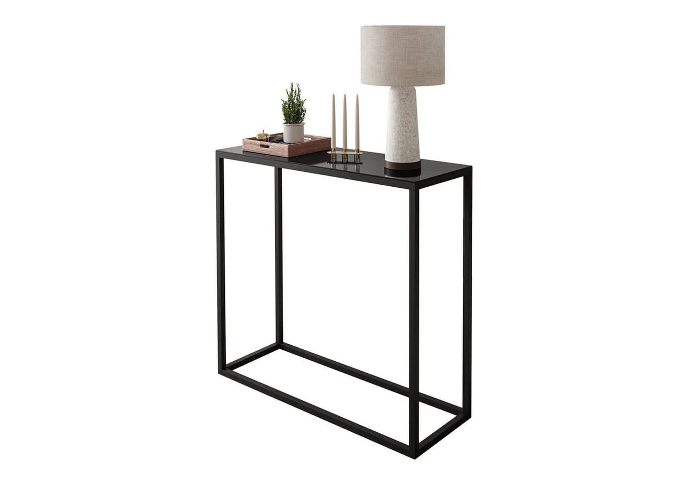 Lookway Konsolentisch MODERN GLASS Glasplatte Metallgestell - Bild 2