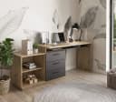 Lookway Eckschreibtisch CHIA Eiche Artisan Graphit Bild 3