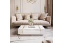 Lookway Couchtisch ONYX Hochglanz Weiß mit Staufach Bild 1