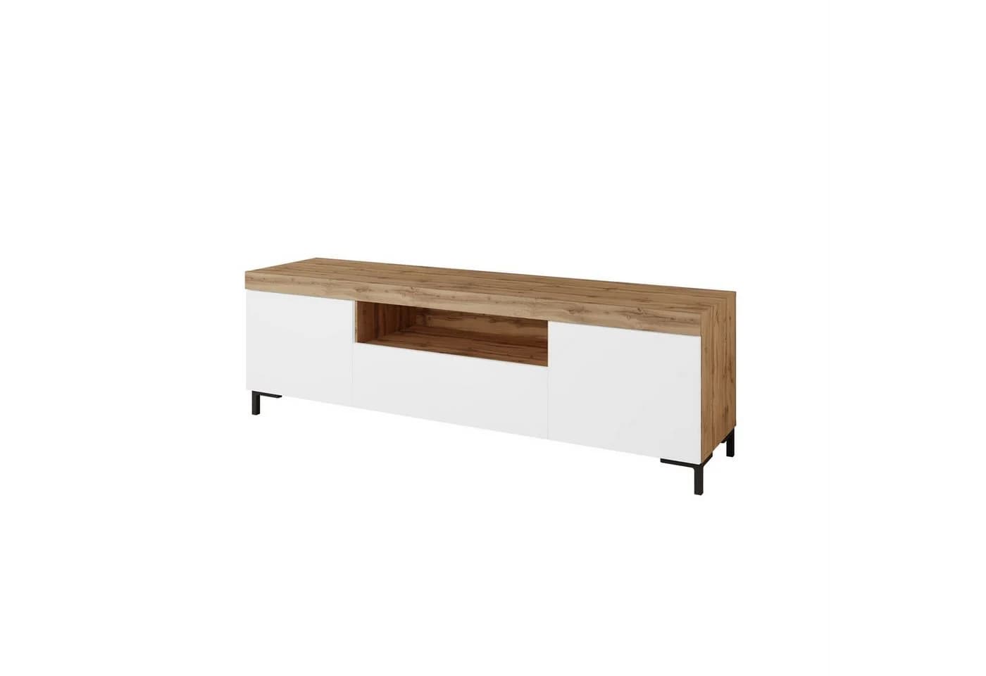 Lookway TV-Schrank YOSHI Industrial Design Schwarz/Weiß - Bild 5