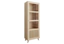 Lookway Standvitrine VIENNA 1D Schwarz mit Wiener Geflechtimitation Bild 2