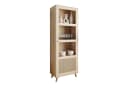 Lookway Standvitrine VIENNA 1D Schwarz mit Wiener Geflechtimitation Bild 5