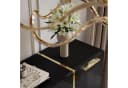 Lookway Kommode ONYX Schwarz Hochglanz Goldgriffe Push-Open Bild 5