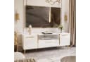 Lookway TV-Schrank ONYX Weiß Gold Hochglanz 158 cm Bild 1