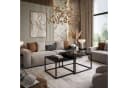Lookway Couchtisch YOSHI GLASS 2in1 mit schwarzem und weißem Gestell Bild 3