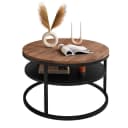 Lookway CIRI LOFT Couchtisch mit Ablage, Rund, Braun/Schwarz Bild 5