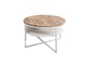 Lookway Couchtisch CIRI-X LOFT mit Ablage - Moderner Rundtisch Bild 2