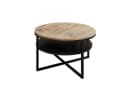 Lookway Couchtisch CIRI-X LOFT mit Ablage Schwarz/Braun Bild 2