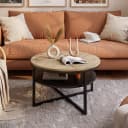 Lookway Couchtisch CIRI-X LOFT mit Ablage Schwarz/Braun Bild 3