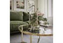 Lookway CIRI-X Couchtisch Rund Glas Gold Bild 3