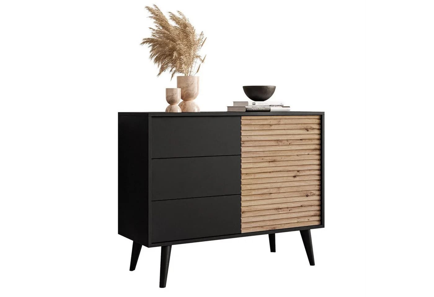 Lookway Kommode CONE KSZ104 mit Schubladen Eiche Artisan - Bild 2