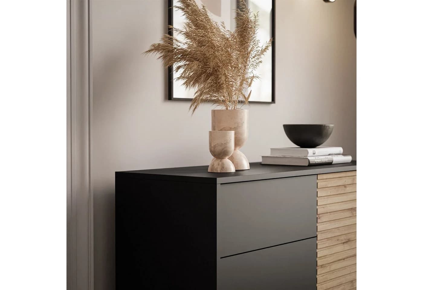 Lookway Kommode CONE KSZ104 mit Schubladen Eiche Artisan - Bild 5