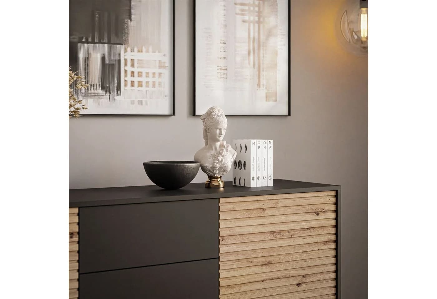 Lookway Kommode CONE KSZ154 Zweitürige Sideboard mit Schubladen - Bild 5