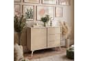 Lookway Kommode ALOE KSZD106 mit Drehtür und drei Schubladen Sandbeige Bild 3