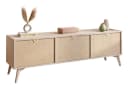 Lookway Lowboard ALOE Beige mit Fischgrätmuster Bild 2