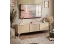 Lookway Lowboard ALOE Beige mit Fischgrätmuster Bild 3