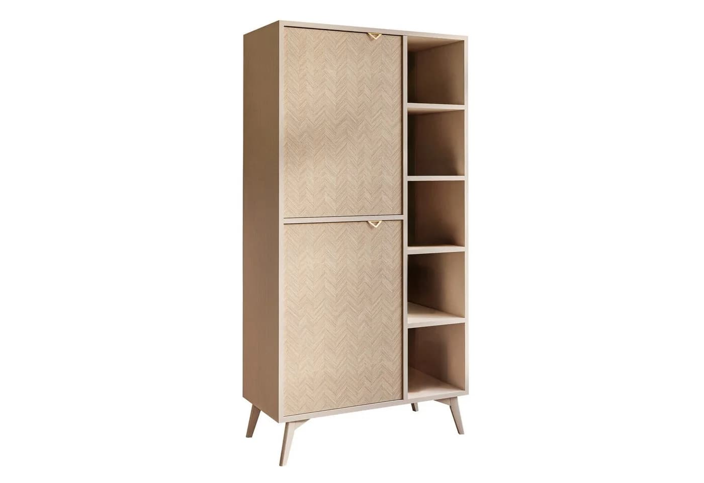 Lookway Standregal ALOE RG80 mit Türen Beige - Bild 2
