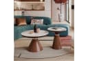 Lookway Couchtisch Giselle II 2-in-1 Set Hochglanz-Marmor Nussbaum Bild 1