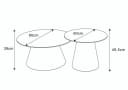 Lookway Couchtisch CARTELLE 2in1 Hochglanz Marmoreffekt Bild 5