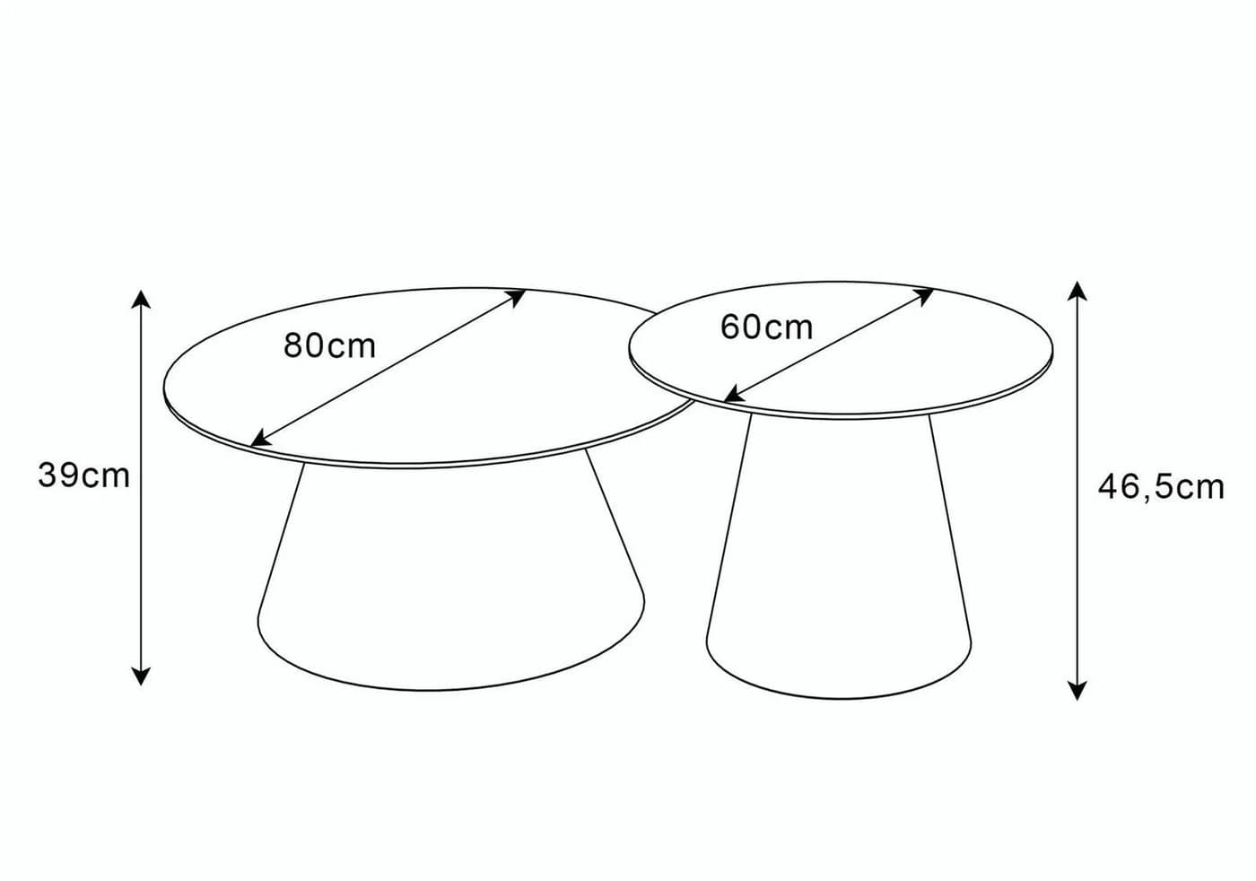 Lookway Couchtisch CARTELLE 2in1 Hochglanz Marmoreffekt - Bild 5