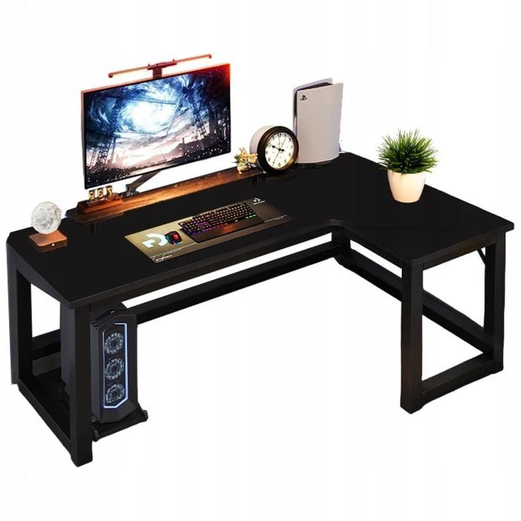 Schreibtisch Schwarz Holzwerkstoff Modern Loft-Stil