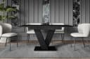 ALTDECOR Esstisch ASIV Ausziehbar Schwarz Holzwerkstoff Bild 1