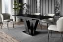 ALTDECOR Esstisch ASIV Ausziehbar Schwarz Holzwerkstoff Bild 3