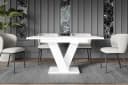 ALTDECOR Esstisch ASIV Ausziehbar Weiß Modern Bild 1