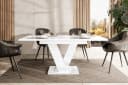 ALTDECOR Esstisch ASIV Ausziehbar Weiß Modern Bild 4