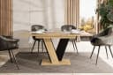 ALTDECOR Esstisch INEY Ausziehbar Braun/Schwarz Modern Bild 4