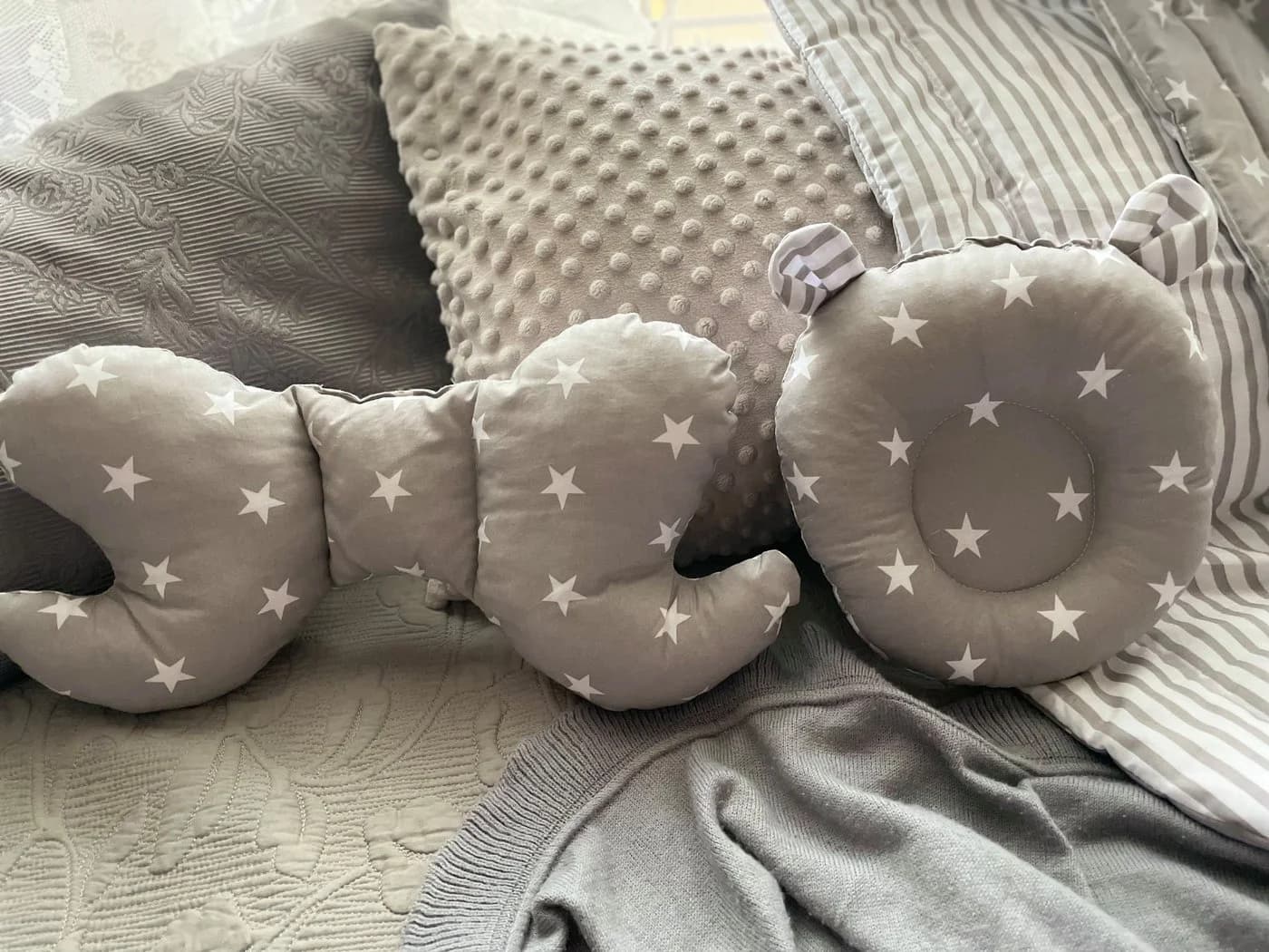 Loolay Bettnestchen Grau 100% Baumwolle Babykokon Reisebett Set - Bild 4