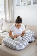Loolay Stillkissen Typ A U XXXL Grau Bio-Baumwolle Bild 3