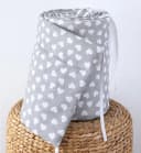 Loolay Bettnestchen Grau/Weiß 100% Baumwolle & Silikon-Polyester Füllung Bild 2