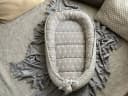 Loolay Bettnestchen MINKY/ Baumwolle Babykokon Grau Sterne Bild 3