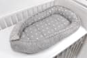 Loolay Bettnestchen MINKY/ Baumwolle Babykokon Grau Sterne Bild 5