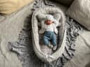 Loolay Bettnestchen Minky/Baumwolle Grau mit Matratze & Decke Set Bild 1