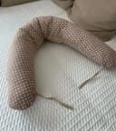 Loolay Stillkissen XXL 170cm Waffel & Glatt Baumwolle Beige Braun Bild 4