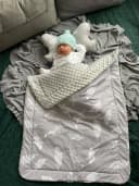 Loolay Babydecke Grau Baumwolle Polyester 80x100 cm Warm Bild 1