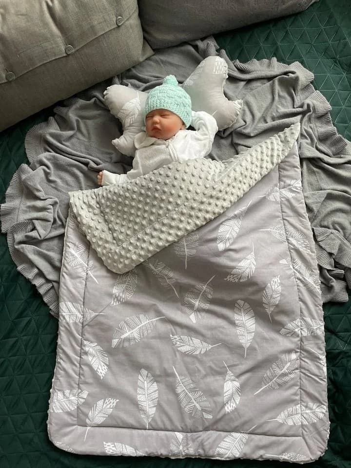 Loolay Babydecke Grau Baumwolle Polyester 80x100 cm Warm