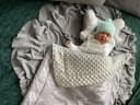 Loolay Babydecke Grau Baumwolle Polyester 80x100 cm Warm Bild 3