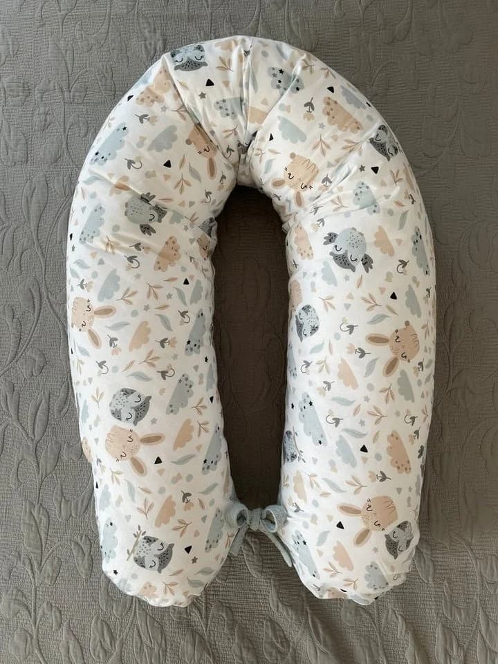 Loolay Stillkissen Hase Waffel Beige/Weiß/Rosa - Bild 3