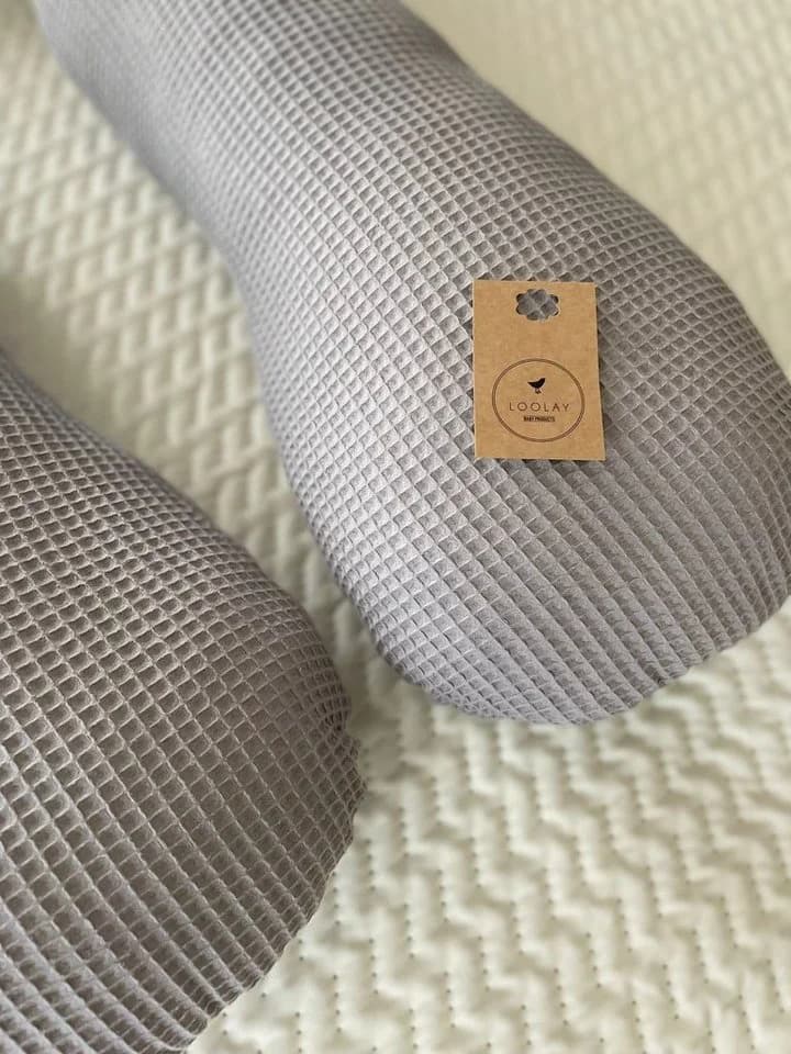 Loolay Stillkissen TYP A Grau WaffelPique Baumwolle XXXL