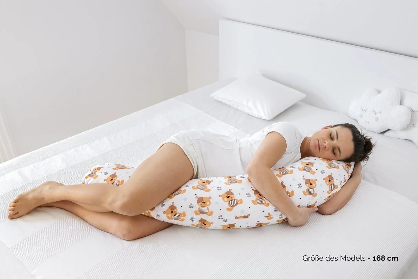 Loolay Stillkissen Baumwolle LUX 170 cm Bio-Baumwolle Teddy