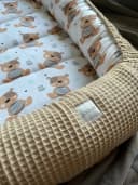 Loolay Bettnestchen Taupe Waffelpique Baumwolle Bild 1