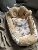 Loolay Bettnestchen Taupe Waffelpique Baumwolle Bild 5