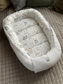 Loolay Bettnestchen Weiß Beige Waffelstoff Babyaustattung Bild 4