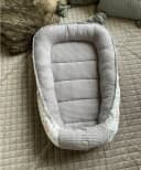 Loolay Bettnestchen Grau Beige Weiß Waffelpique Babyausstattung Bild 1